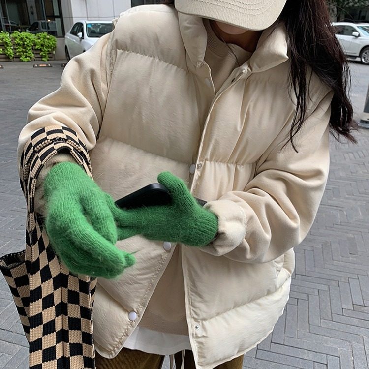 A7seven冬季新款羽绒棉马甲女潮流时尚宽松坎肩背心外穿马夹外套