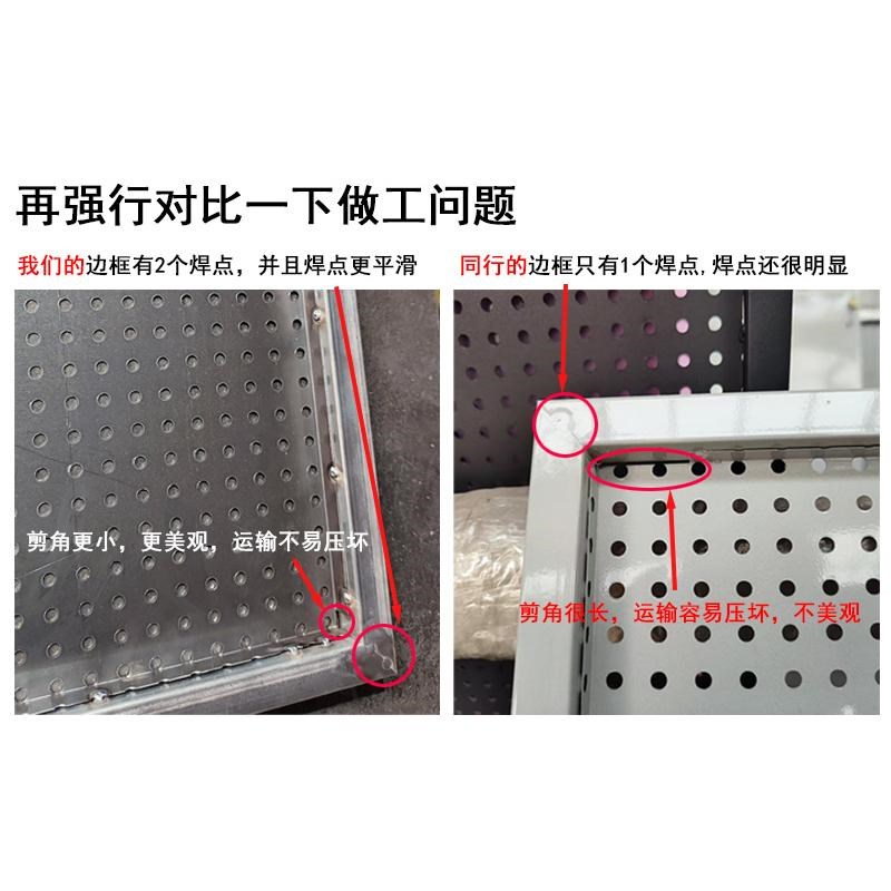 洞洞板置物架手机配件q饰品五金工具货架收纳厨房挂墙板展示架定