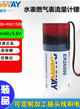 RAMWAY睿奕ER26500+RHC1520智能水表天然气表流量计3.6V锂电池