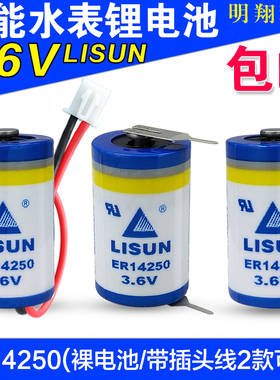 LISUN/力兴锂电池 ER14250 3.6V KTS 台达编程器 物联网PLC 1/2AA