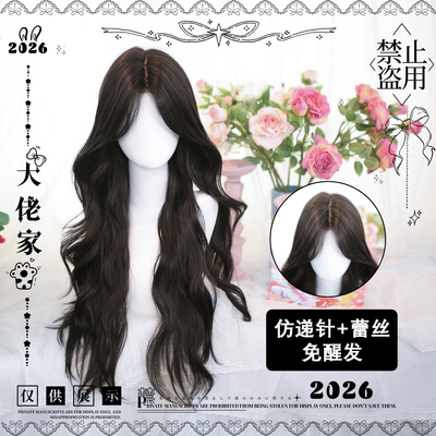 大佬家假发lolita「涧月」日常百搭长卷发女全头套整顶假发