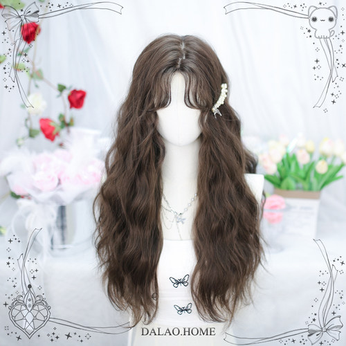 大佬家假发蓬松羊毛卷「堕落」二次元洛丽塔全头套式jk长发套