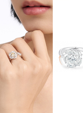 孟子义同款abybcharming时来运转戒指山茶花转运开口戒HEGALING