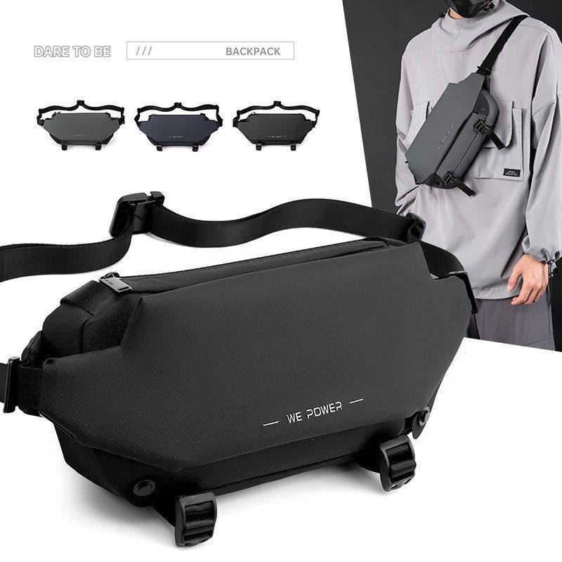 新款WEPOWER斜挎包男士高级感胸包隐形水杯袋单肩斜跨包时尚腰包,箱包皮具/热销女包/男包,男士包袋,淘宝优惠券,粉丝福利购,淘宝优惠卷