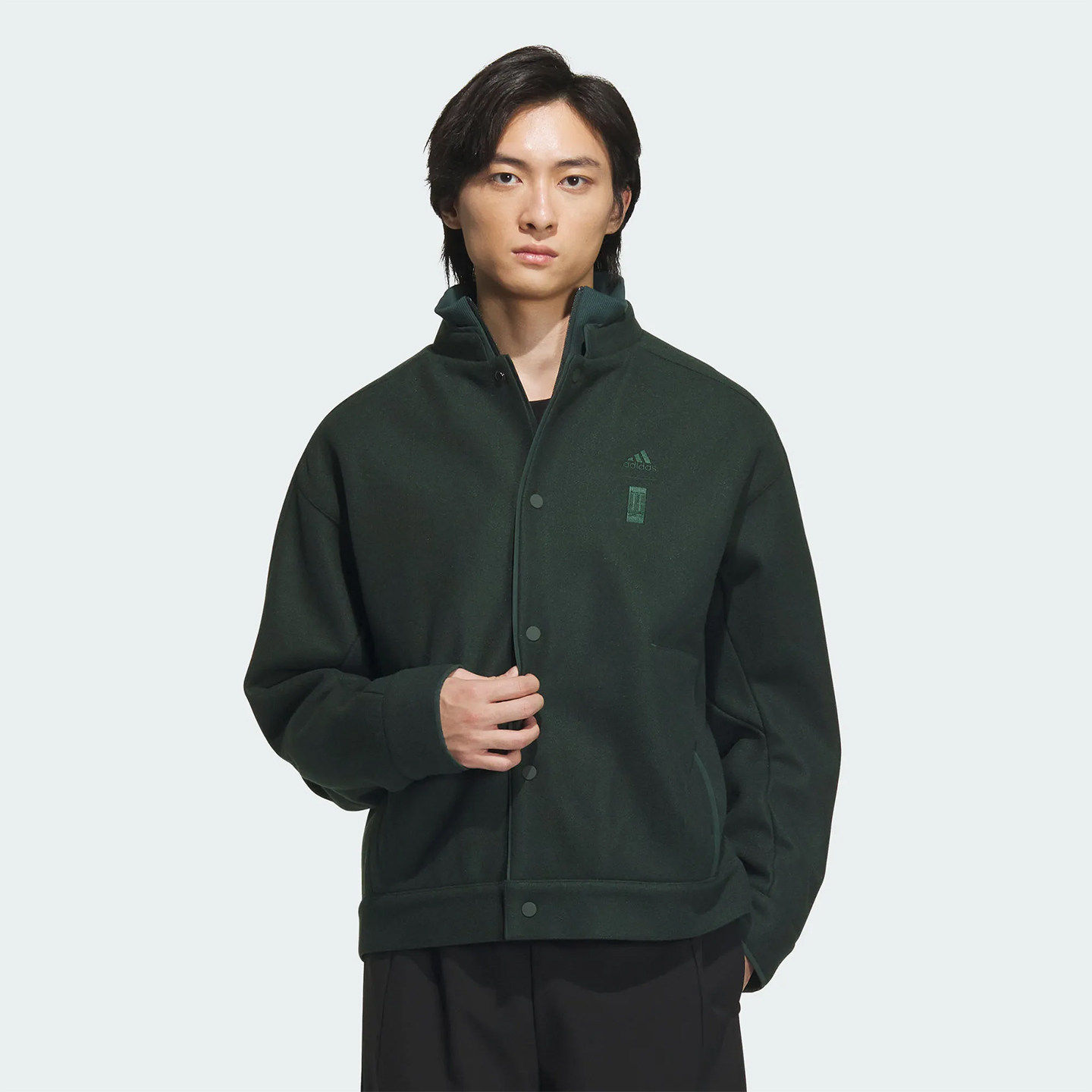 阿迪达斯男装WUJI MELTON武极系列棒球服运动休闲夹克外套 IX4286