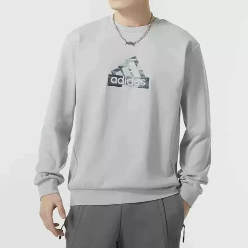 阿迪达斯男子新款宽松圆领卫衣