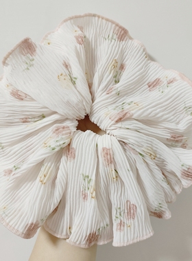 （满15包邮发货）春夏法式褶皱小碎花大裙摆肠圈