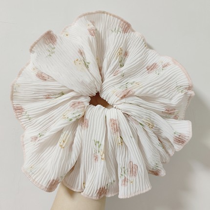 （满15包邮发货）春夏法式褶皱小碎花大裙摆肠圈
