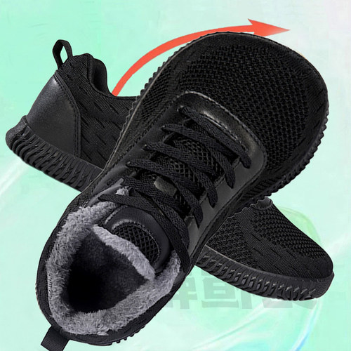 秋冬防滑宽脚男女休闲健步鞋