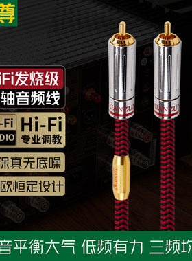 线尊 同轴音频线spdif电视数字音频输出线低音炮线RCA莲花连接线