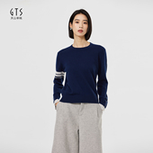 新疆天山羊绒圆领纯羊绒衫 百搭套衫 LT12T0125G 暖阳学院派