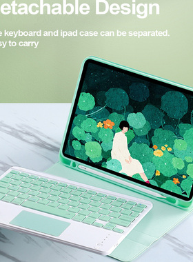 适用iPadMW762保护套MW792 MW752 MW782 MW742 MW772苹果平板电脑ZP保护壳软CH/A全包防摔蓝牙键盘鼠标带笔槽