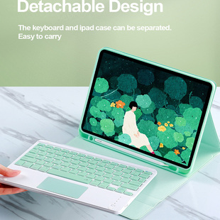 MW772苹果平板电脑ZP保护壳软CH 适用iPadMW762保护套MW792 MW742 MW782 A全包防摔蓝牙键盘鼠标带笔槽 MW752