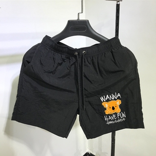 外穿短裤 衩社会精神小伙裤 男生潮流三分裤 四分沙滩大裤 子 男士 夏季