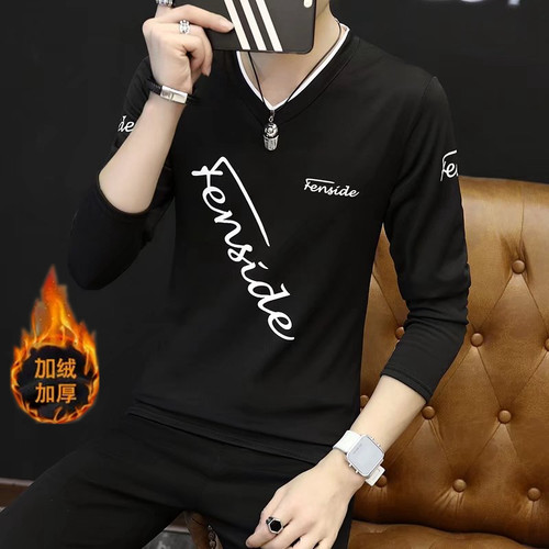 清仓！剪标尾货微瑕疵！秋季潮牌打底衫帅气宽松保暖内衣男士长袖