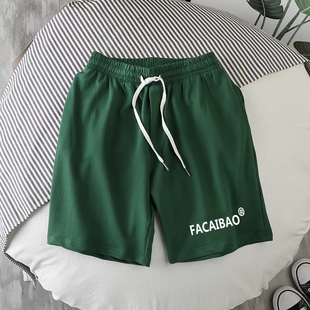运动裤 五分休闲 短裤 马裤 衩中裤 大裤 宽松大码 薄款 男士 男夏季 5分裤