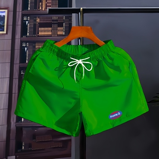 潮流印花休闲男生沙滩三分短裤 薄款 子 男夏季 冰丝速干运动篮球短裤