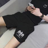 男士 三分中裤 夏季 外穿潮流冰丝运动沙滩休闲五分宽松工装 薄款 短裤