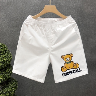 男沙滩裤 外穿速干大裤 情侣休闲宽松三分裤 薄款 衩简约潮牌 夏季 短裤