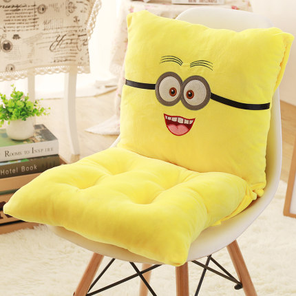 连体坐垫靠垫一体办公室椅垫地板加厚学生座垫餐椅板凳子屁股垫子