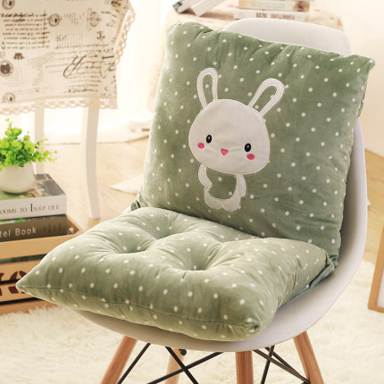 连体坐垫靠垫一体办公室椅垫地板加厚学生座垫餐椅板凳子屁股垫子