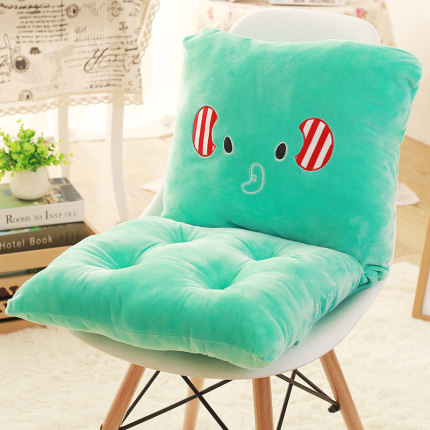 连体坐垫靠垫一体办公室椅垫地板加厚学生座垫餐椅板凳子屁股垫子