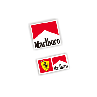 适用于Marlboro万宝路logo车身贴纸F1方程式赛车贴纸定制 7543
