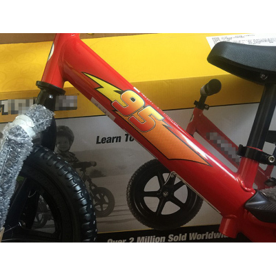 适用平衡车strider改装定制贴纸定做车贴儿童自行车闪电麦昆V6015