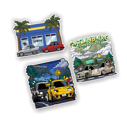 适用于E36 M3 E30 Ae86与马自达RX-7山路对决R34 GT-R定制 7418