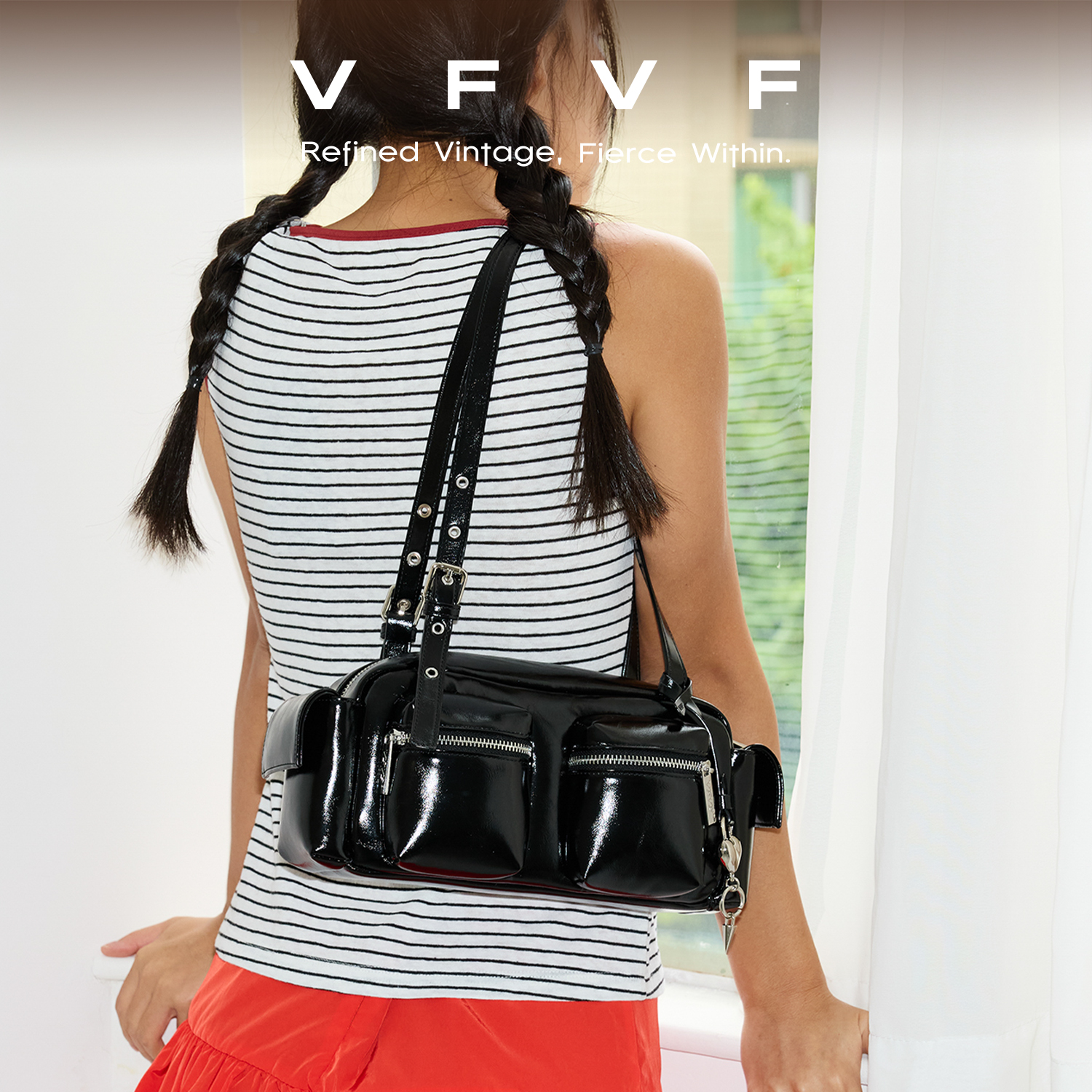 VFVF原创单肩腋下包法棍包枕头包