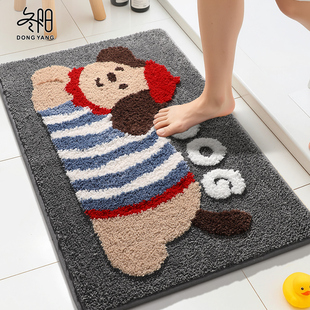 卫生间地垫浴室门口耐脏脚垫家用洗手间吸水专用垫子厕所防滑地毯