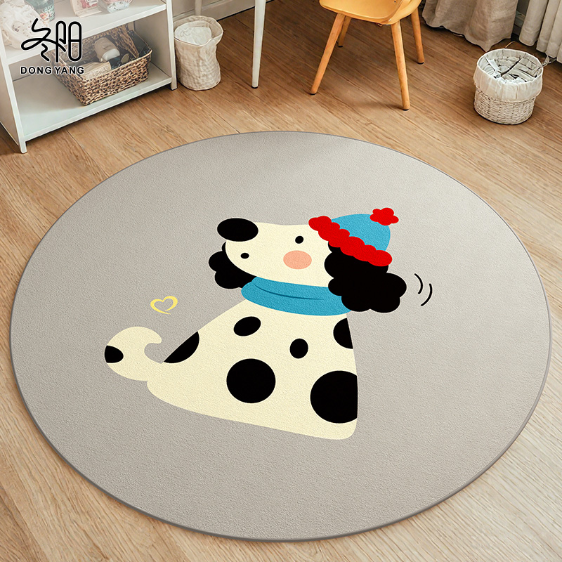 圆形地毯儿童阅读区隔音电脑椅子垫客厅卧室沙发茶几摇椅转椅地垫