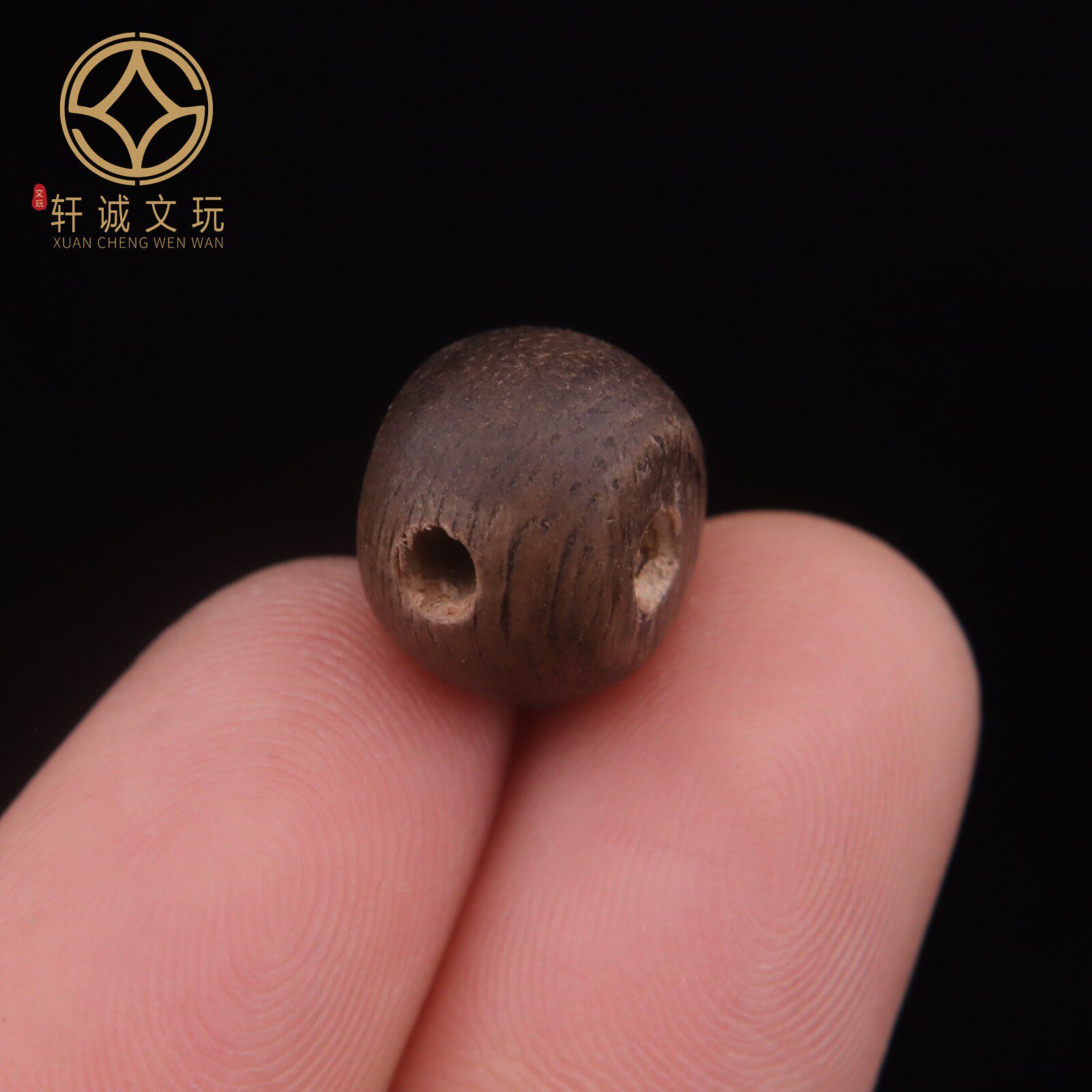 天然越南黑奇楠沉香鼓珠三通佛头老型桶珠珠散珠珠子DIY文玩配饰