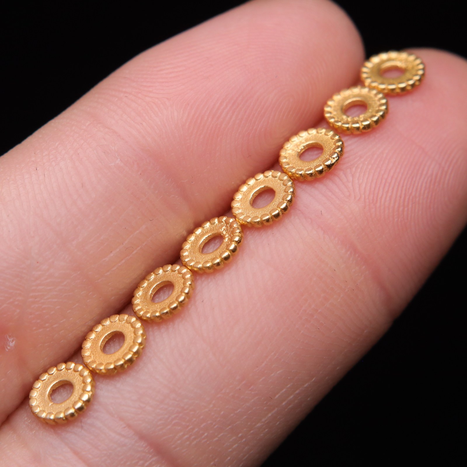 原创纯银925镀金波点隔片垫片隔珠长串手工串珠diy文玩配饰配件,珠宝/钻石/翡翠,其他,淘宝优惠券,粉丝福利购,淘宝优惠卷