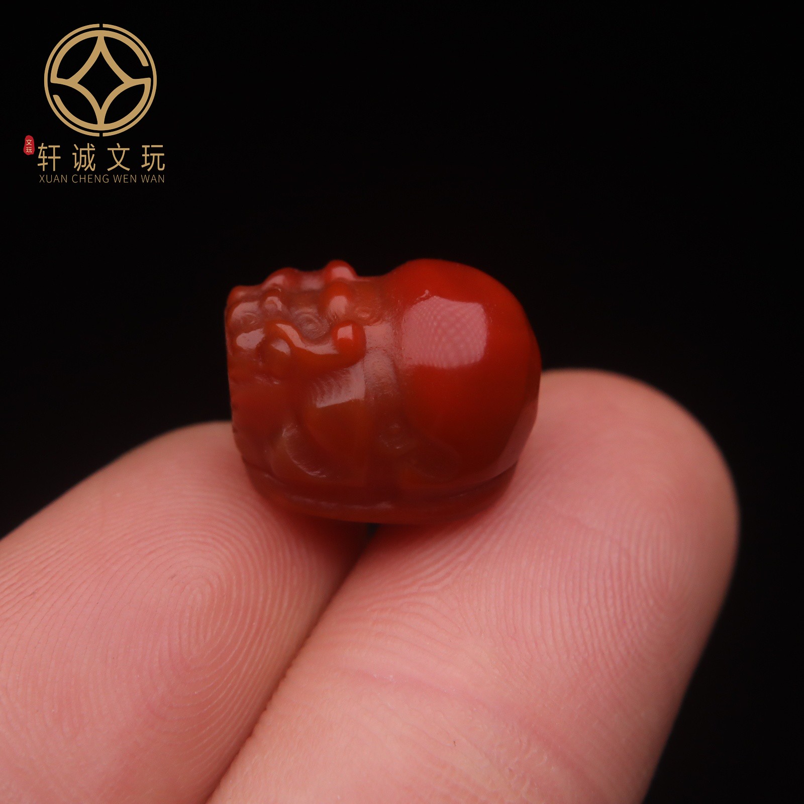 保真凉山满肉满色南红貔貅玛瑙吊坠散珠DIY配饰文玩新品配件饰品