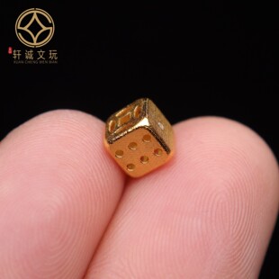 S925古法银镀金骰子铜钱镂空方块隔珠DIY串珠手链项链配件新配饰