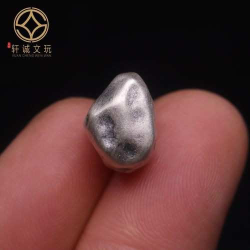 S999足银3D硬银凹凸不规则光面散珠隔珠桶珠 diy编绳手链串珠配件