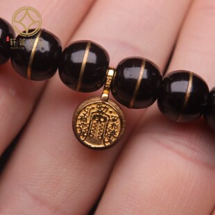 原创纯银925镀金五路财神卡子隔片垫片隔珠菩提长串diy文玩配饰