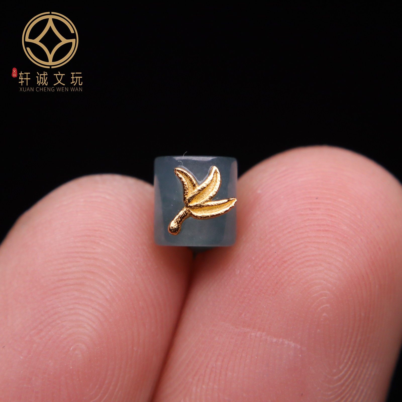 原创银镀金花天然翡翠莲花桶珠散珠108长串配饰配件手串手链配珠