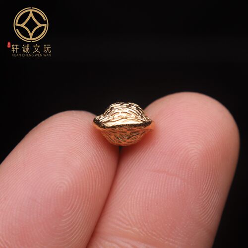 原创足银银镀金飞碟桶珠顶腰珠隔珠手串手工串珠编绳diy文玩配饰