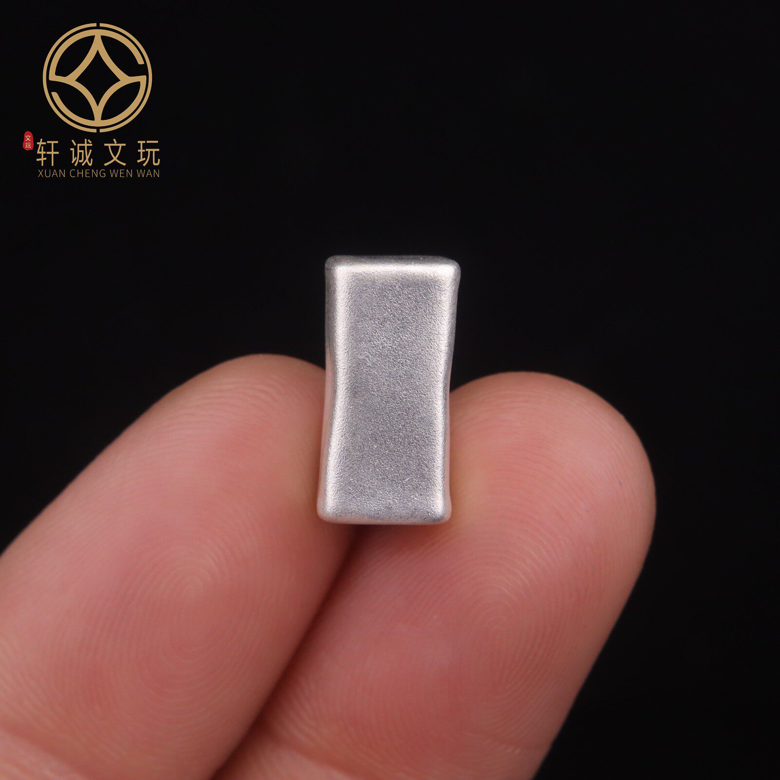 原创s999纯银长方桶珠配饰配件DIY文玩串珠手串108手链配珠饰品