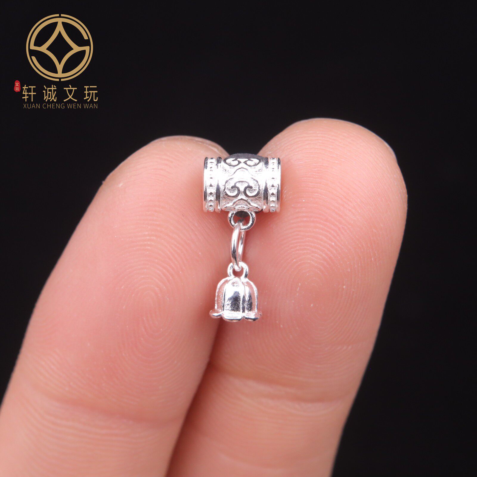 5MM原创925银镀金桶珠隔珠串珠手串diy文玩108手链diy配饰