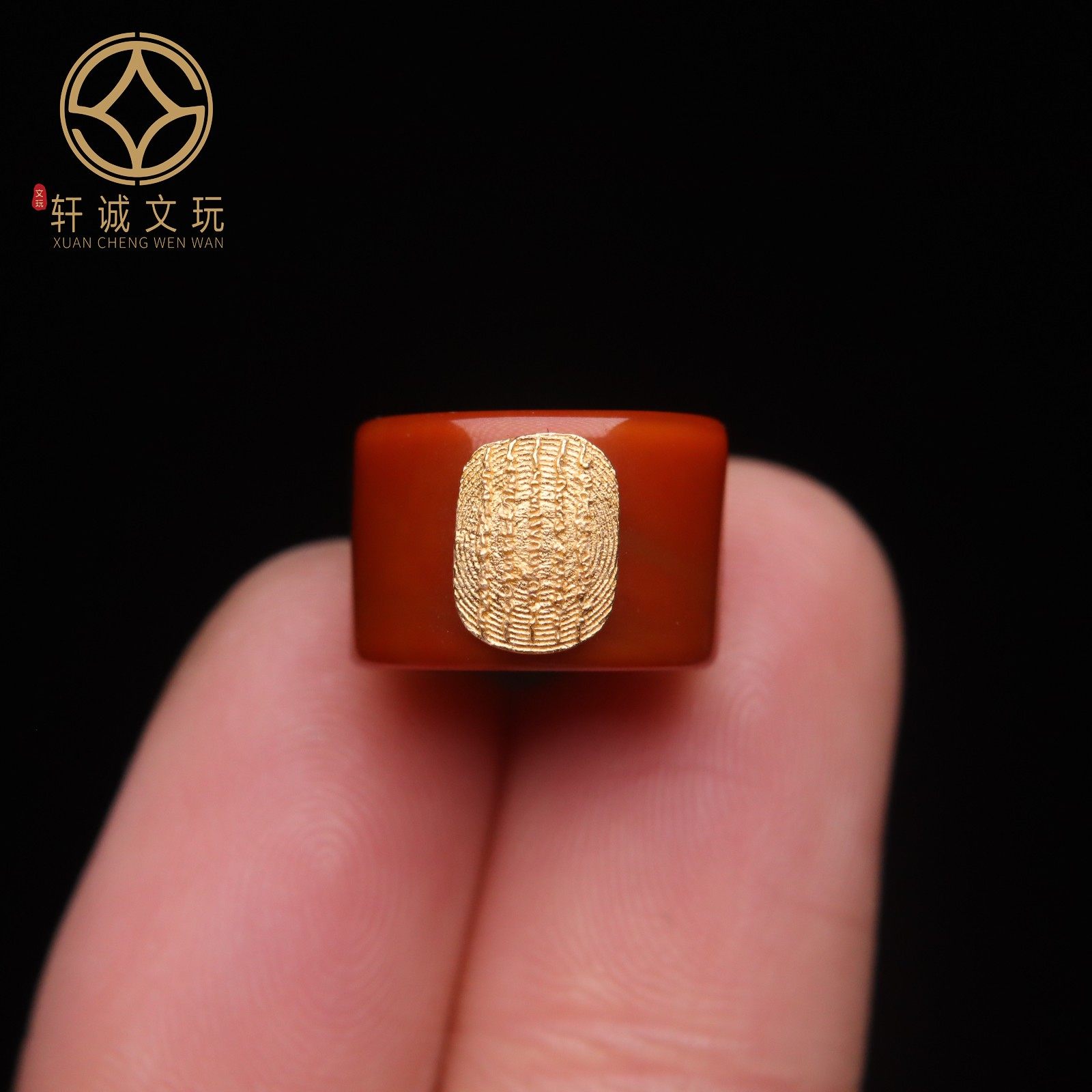 天然南红玛瑙7mm大孔镶嵌五条经文扎基拉姆散珠DIY手串手链配饰珠