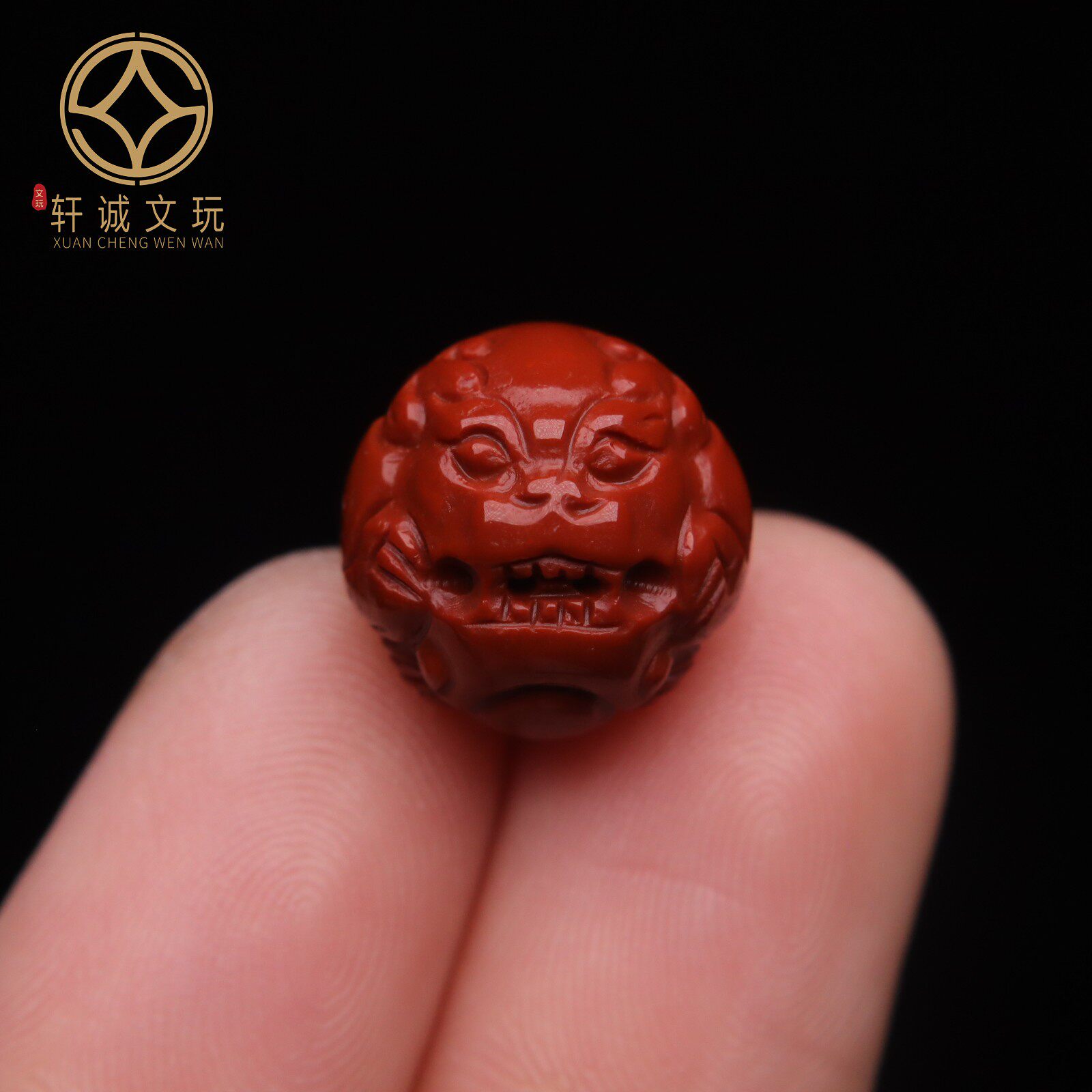 天然凉山南红无优化貔貅珠隔珠散配珠手持菩提108长串diy配饰