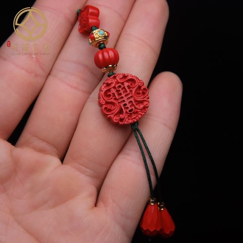 天然朱砂长寿蜻蜓眼桶珠散珠DIY手串项链配饰配珠配件饰品吊坠