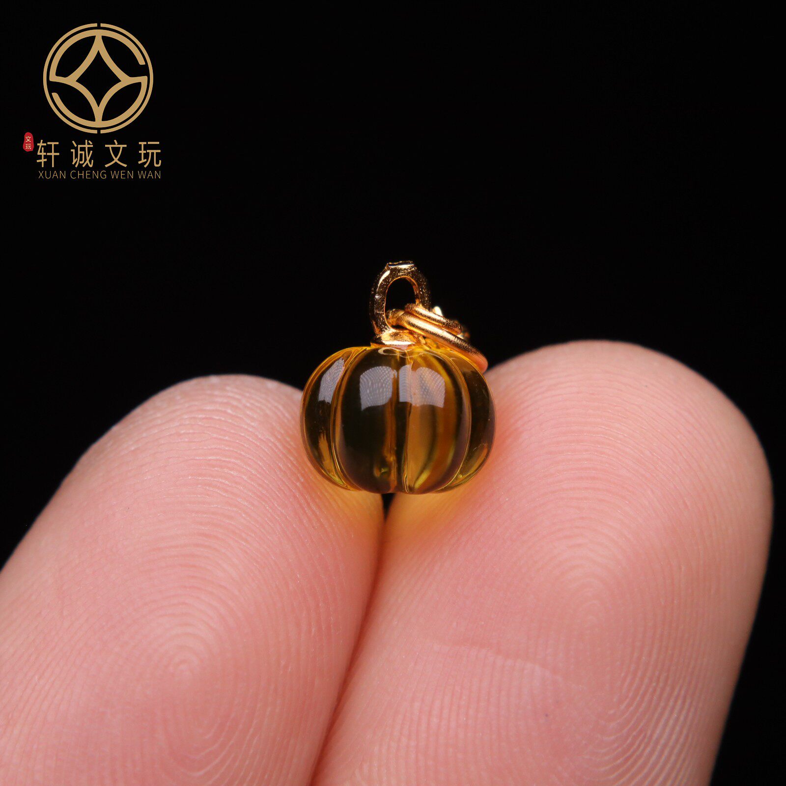 原创925银镀金南瓜珠圆珠腰珠隔珠手工串珠编绳diy文玩配饰珠