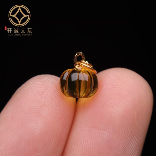 原创925银镀金南瓜珠圆珠腰珠隔珠手工串珠编绳diy文玩配饰珠