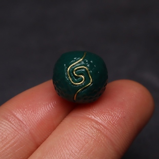 雪巴琉璃高瓷玉化料搓金老型桶珠散珠星月菩提原矿配饰松石配珠