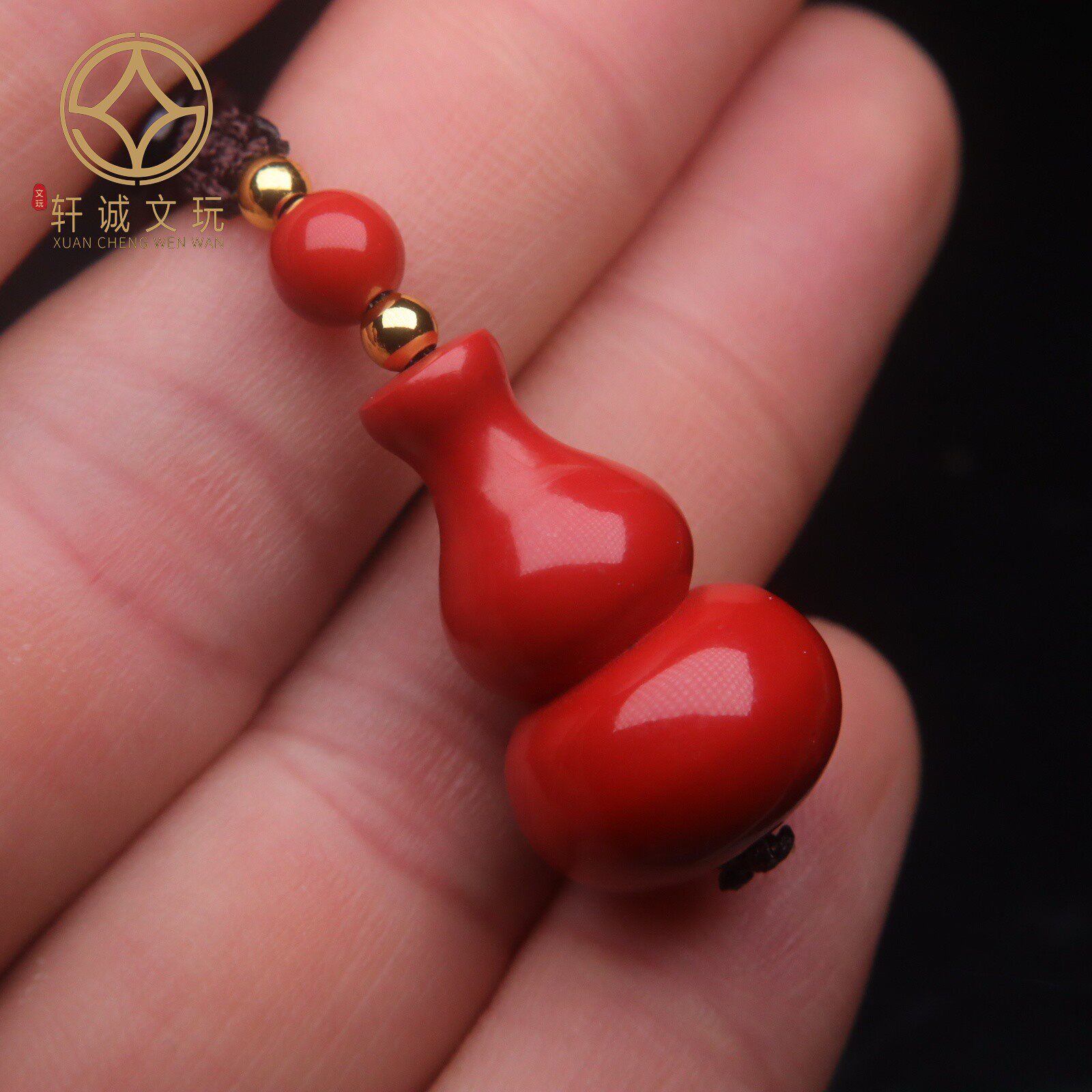天然保真帝王朱砂葫芦福禄寿弟子珠散珠隔珠手链本命年车挂钥匙扣
