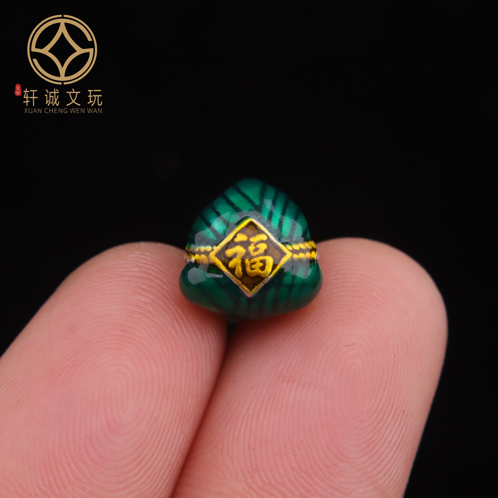 原创999足银端午节彩绘男女福粽子节日礼物吊坠挂件配饰配件珠